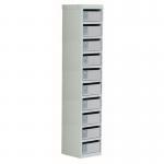 Locker - Post Box L.grey Doors 100 Series Floor Mount 10 Box - Floor Mounted - Height: 12 mm 306617