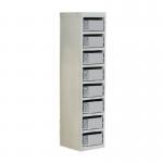 Locker - Post Box L.grey Doors 100 Series Table Mount 8 Box 306623