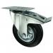 Castor, 160 mm Dia. Rubber Tyre plate Fixing, Swivel Braked 306678