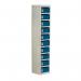 Locker - Post Box Blue Doors 140 Series Floor Mount 10 Box - Box Height: 140 mm 307026