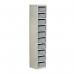 Locker - Post Box L.grey Doors 140 Series Floor Mount 10 Box - Box Height: 140 mm 307028
