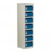 Locker - Post Box Blue Doors 140 Series Table Mount 7 Box 307032