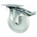 Castor, 100 mm Dia. Nylon Tyre plate Fixing - Swivel Braked 307305