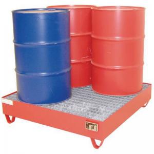 Premium metal sump pallets - Painted - Four drum - Square shape - With