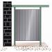 Traditional cycle shelters - extension bay - 2300mm wide closed back - galvanised 307526