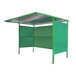 Traditional modular cycle shelters - main bay - 3000mm wide closed back - painted 307971