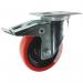 Castor, Poly. Tyred 125 mm Fixing Swivel - Braked 307984