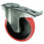 Castor, Poly. Tyred 125 mm Fixing - Swivel Braked 307987
