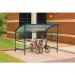 Premier cycle shelter and cycle rack - standard shelter - plastic roof and sides 307996