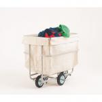 Folding linen trucks with large capacity canvas bag 308369