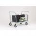 Slingsby heavy duty zinc plated corrosion resistant platform trucks with two mesh ends 308460