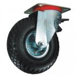 Castor, Swivel Pneumatic Tyre 260 mm Dia with Brake 308577