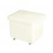 Slingsby 90 Litre nesting plastic container trucks with lids, white 308586