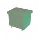 Slingsby 90 Litre nesting plastic container trucks with lids, green 308587