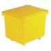 Slingsby 90 Litre nesting plastic container trucks with lids, yellow 308590