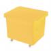 Slingsby 90 Litre nesting plastic container trucks with lids, yellow 308590