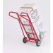 Flat toe plate sack trucks - With straight crossbars, on solid rubber tyred wheels 309038