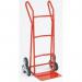 Steel fixed toe plate stairclimbing sack trucks, capacity 200kg 309044