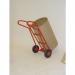 Flat toe plate sack trucks - With curved crossbars, on pneumatic tyred wheels 309046