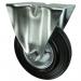 Castor, 160 mm Dia. Rubber Tyre plate Fixing - Fixed Castor 309212