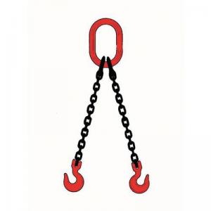 System 80 chain slings, 2m reach - with sling hooks, 10mm double chain