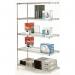 Slingsby chrome wire shelving system add-on bay - 5 shelf levels, height 1895mm 309646