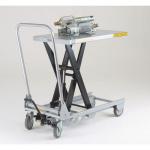 Light duty folding aluminium lift table, capacity 150 kg 310117