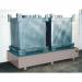 Steel IBC sump pallets- Galvanised - 2 IBC - Flat griod 310286