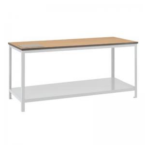Workbench - Sq Tube With Mdf Top & Lower Steel Shelf 1200 X 600mm