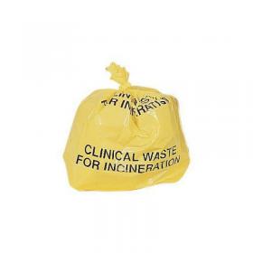 80L Yellow clinical waste bag 310688