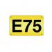 Aisle Marker 95 X 160 mm Yellow Pack of 1 310712