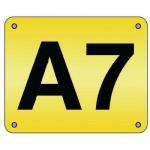 Aisle Marker 220 X 270 mm Yellow 1 Digit 310715