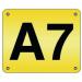 Aisle Marker 220 X 270 mm Yellow 1 Digit 310715