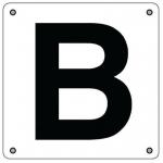 Aisle Marker 600 X 600 mm White - Cw 1 Character 450 mm 310718