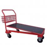 Nesting cash and carry trolley with basket, capacity 500kg & with basket 310791