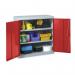 Locker Tool Double Door 984 X 915 X 505 Mm-grey & Dark Red 310830