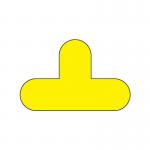 Warehouse Floor Signals Pack of 10 T Shape 200 X 300 mm yellow 311251