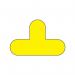 Warehouse Floor Signals Pack of 10 T Shape 200 X 300 mm yellow 311251
