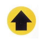 Floor Signs Blk Arr on Yell Background 430 mm 311290
