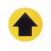 Floor Signs Blk Arr on Yell Background 430 mm 311290