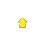 Warehouse Floor Signals Pack of 100 Arrow Shape 90 mm Dia yellow 311305