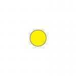 Warehouse Floor Signals Pack of 100 O Shape 90 mm Dia yellow 311307