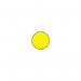 Warehouse Floor Signals Pack of 100 O Shape 90 mm Dia yellow 311307