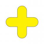 Warehouse Floor Signals Pack of 10 + Shape 300 X 300 mm yellow 311308