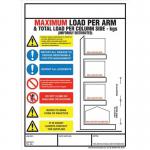 Weight Load Notice Cantilever Racking 356 X 254 mm 311489