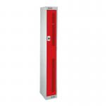 1 Door Perforated Locker - 1800 H X 300 W X 300 D mm -cam Lock - Door Colour Red 311668