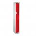 1 Door Perforated Locker - 1800 H X 300 W X 300 D mm -cam Lock - Door Colour Red 311668