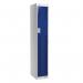 1 Door Perforated Locker - 1800 H X 300 W X 450 D mm -cam Lock - Door Colour Blue 311699