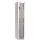 1 Door Perforated Locker - 1800 H X 300 W X 450 D mm -cam Lock - Door Colour Light Grey 311701