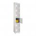 6 Door Perforated Locker - 1800 H X 300 W X 450 D mm -cam Lock - Door Colour Light Grey 311725